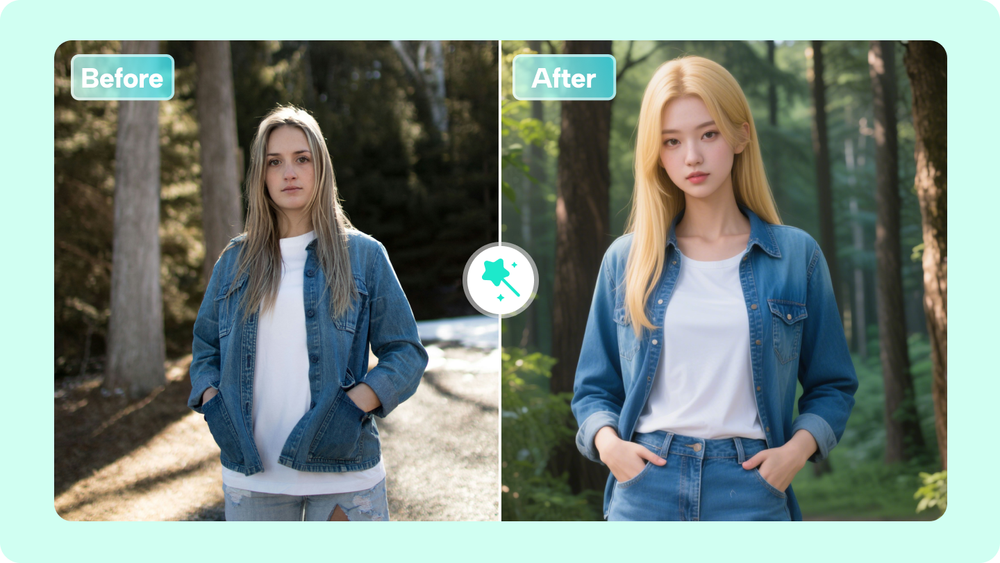 kreslený editor fotografií