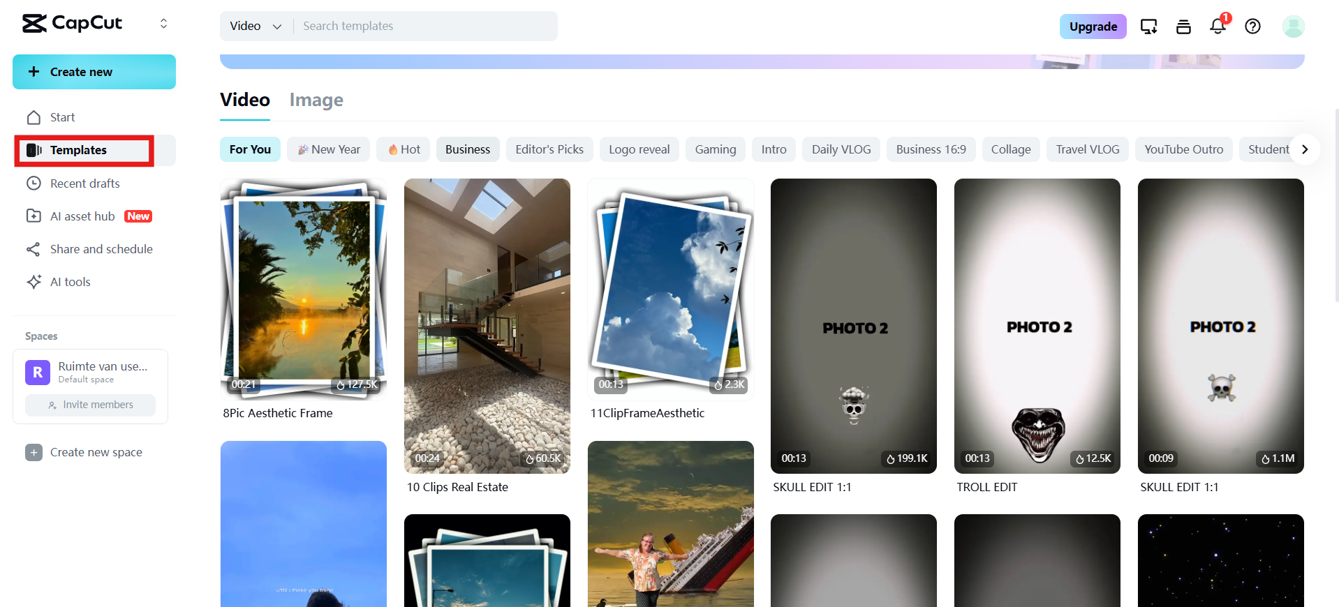 Start with templates