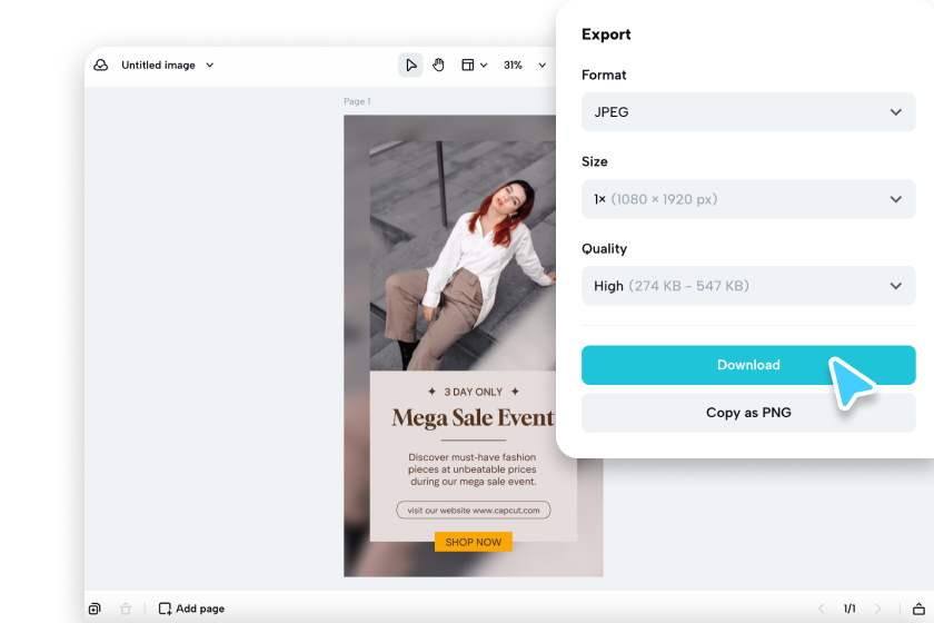 Preview and download