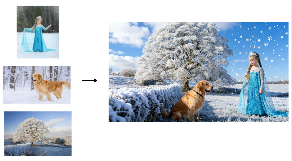 Multi-image fusion feature in Dreamina