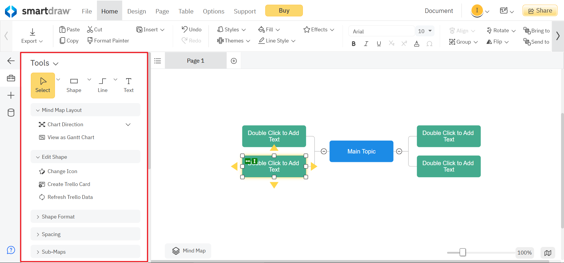 Add branches and customize