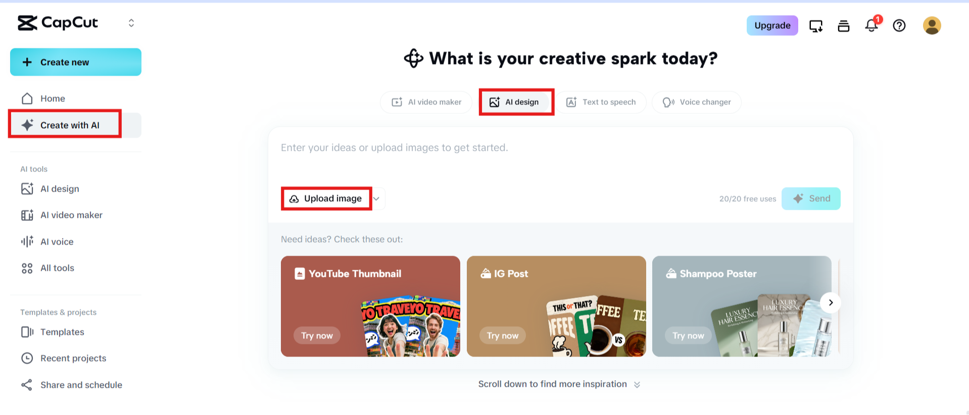 Use AI conversation tool