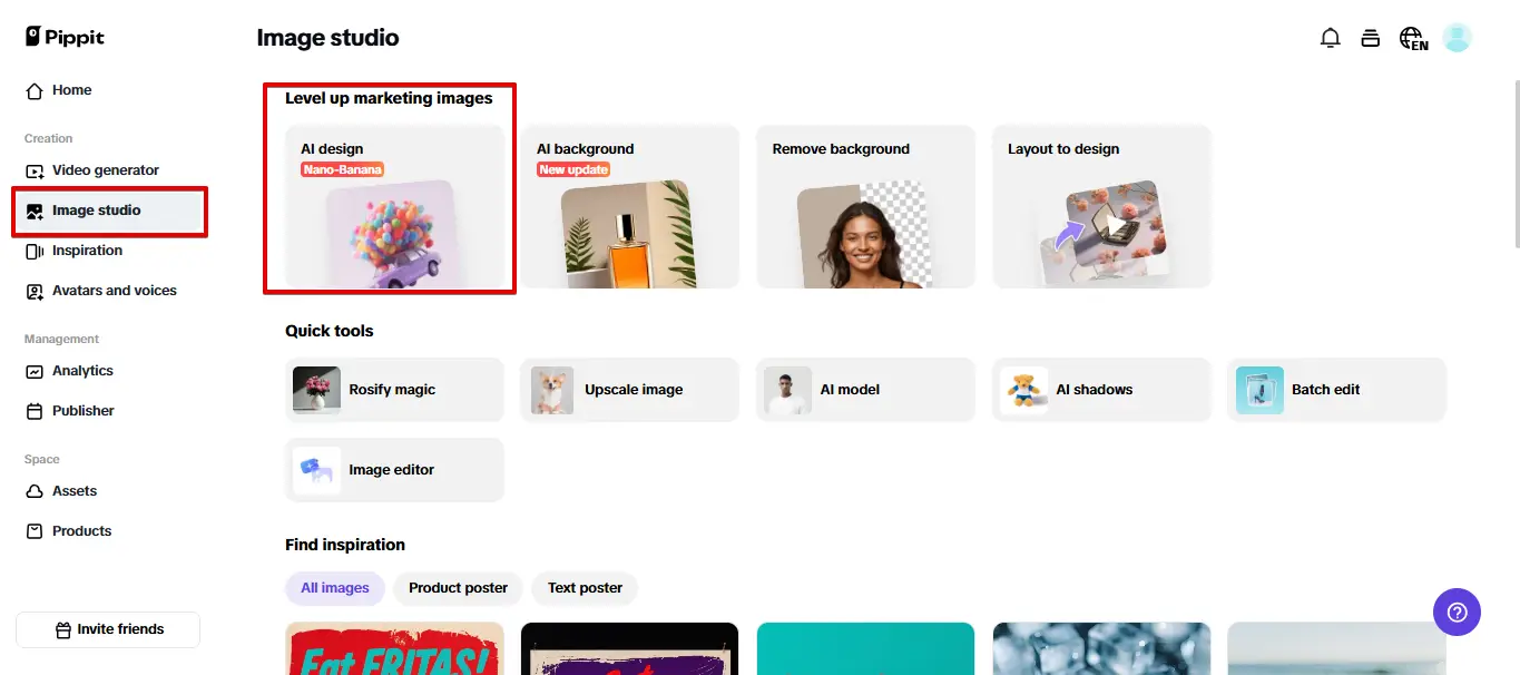 A user interface showing a variety of polaroid templates to choose from for creating retro photos.