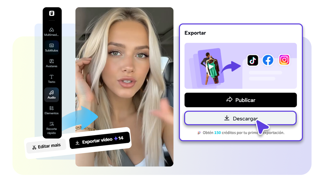 Después de personalizar tu propio vídeo, selecciona guardarlo y subirlo a las plataformas de redes sociales.