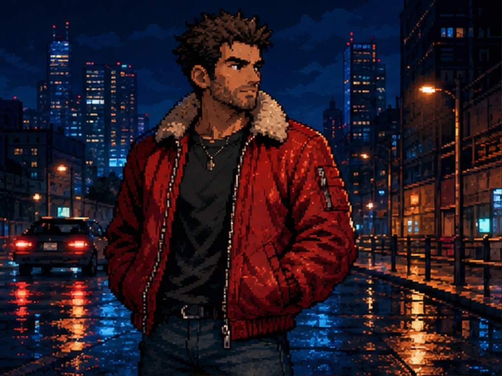 AI Pixel Avatar Prompts esempio di prompt 1 - 8-bit street hero