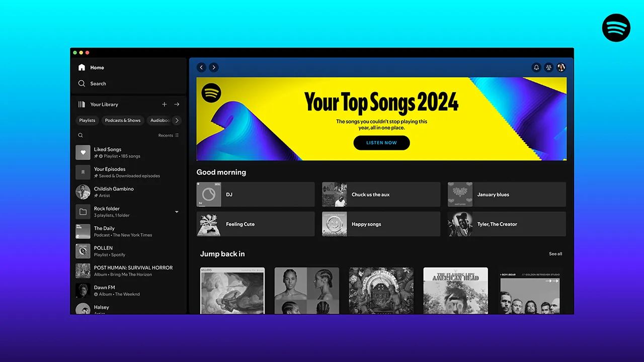 Изображение, показывающее пример подкаста Spotify Wrapped