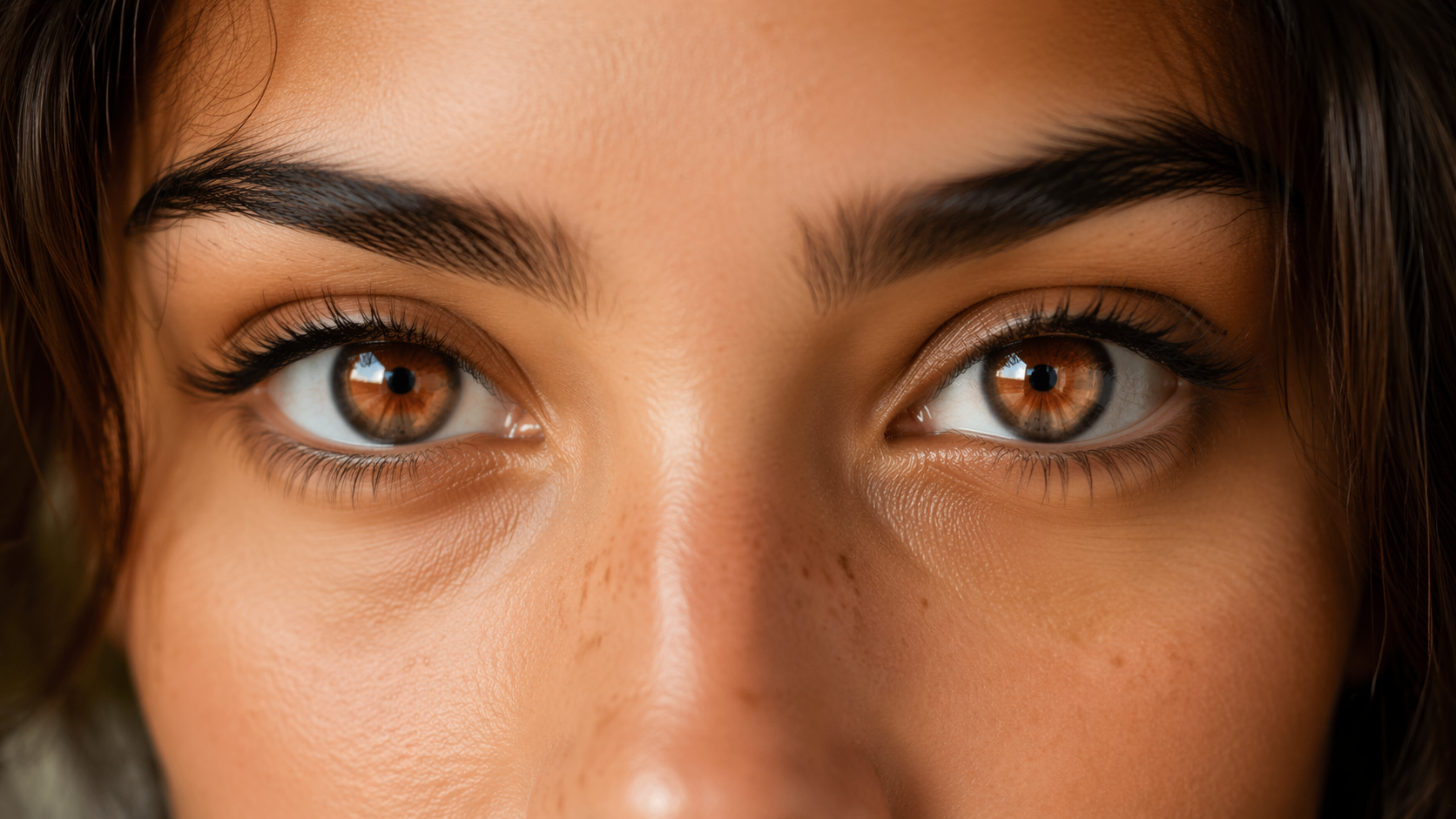 Dreamina eye color test: Honey brown eye color
