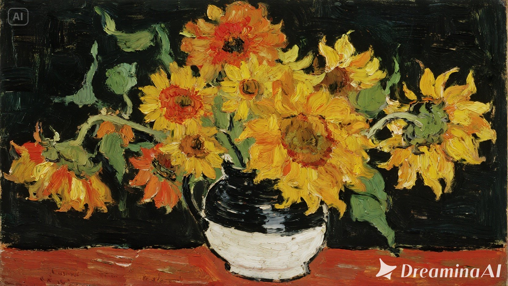 Natură statică cu floarea-soarelui