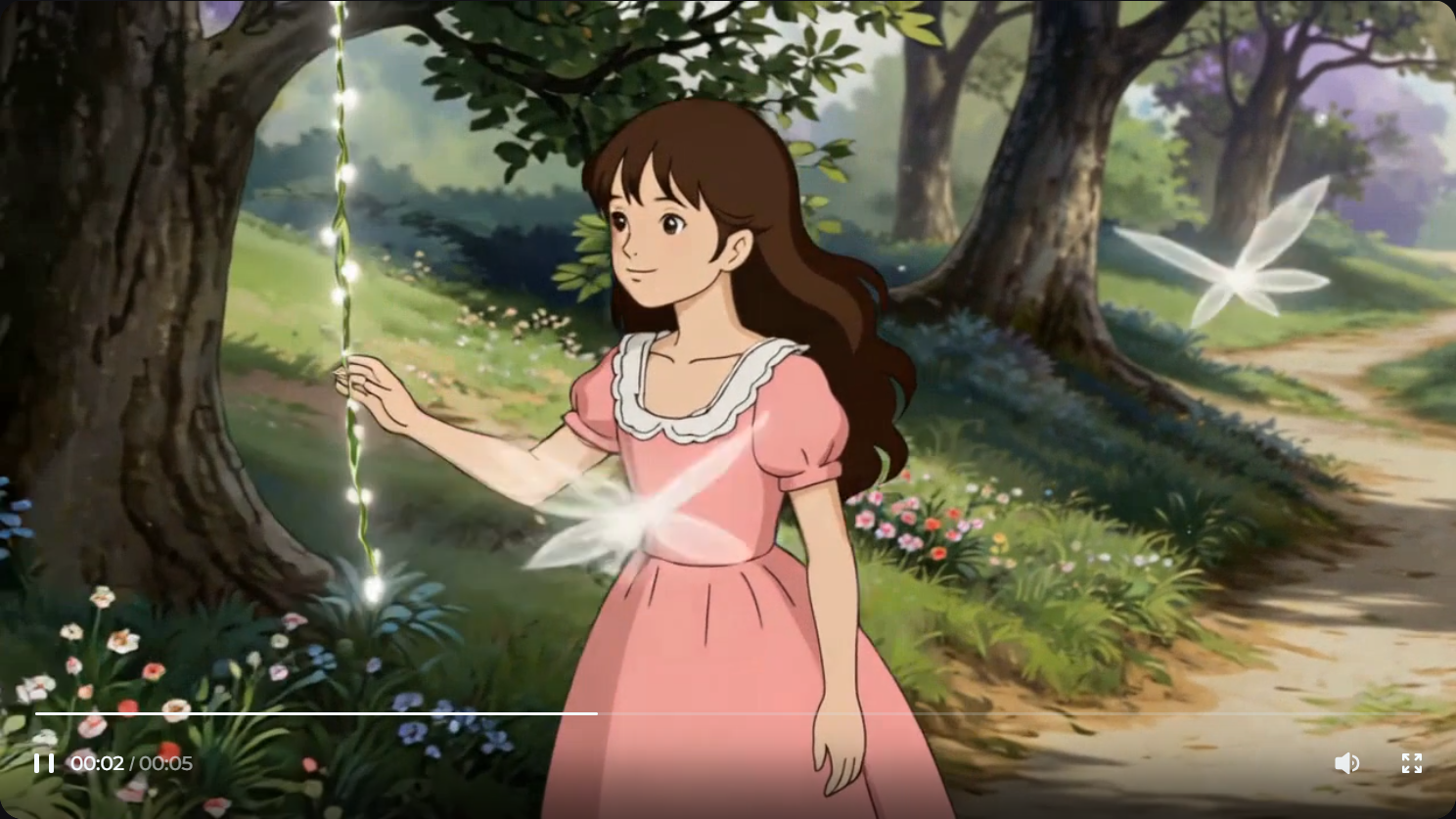 Studio Ghibli drömlandskap med naturlig atmosfär