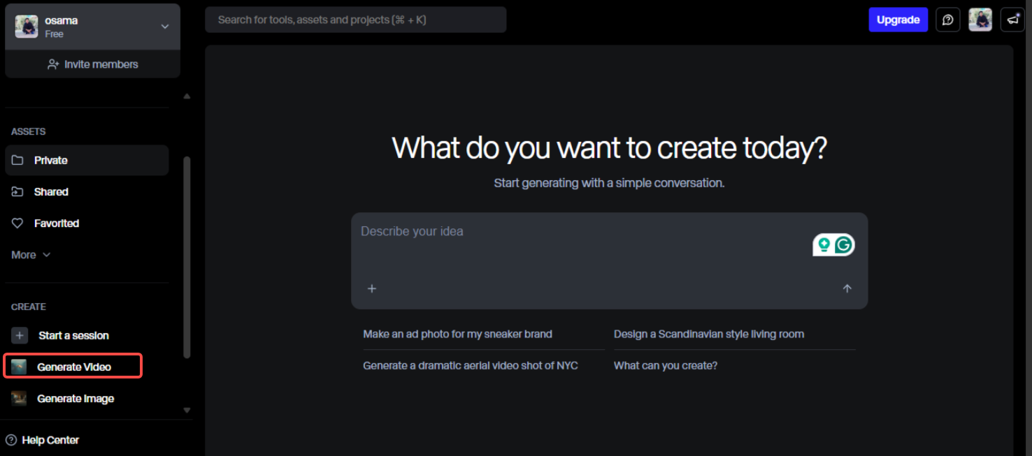 Access the dashboard