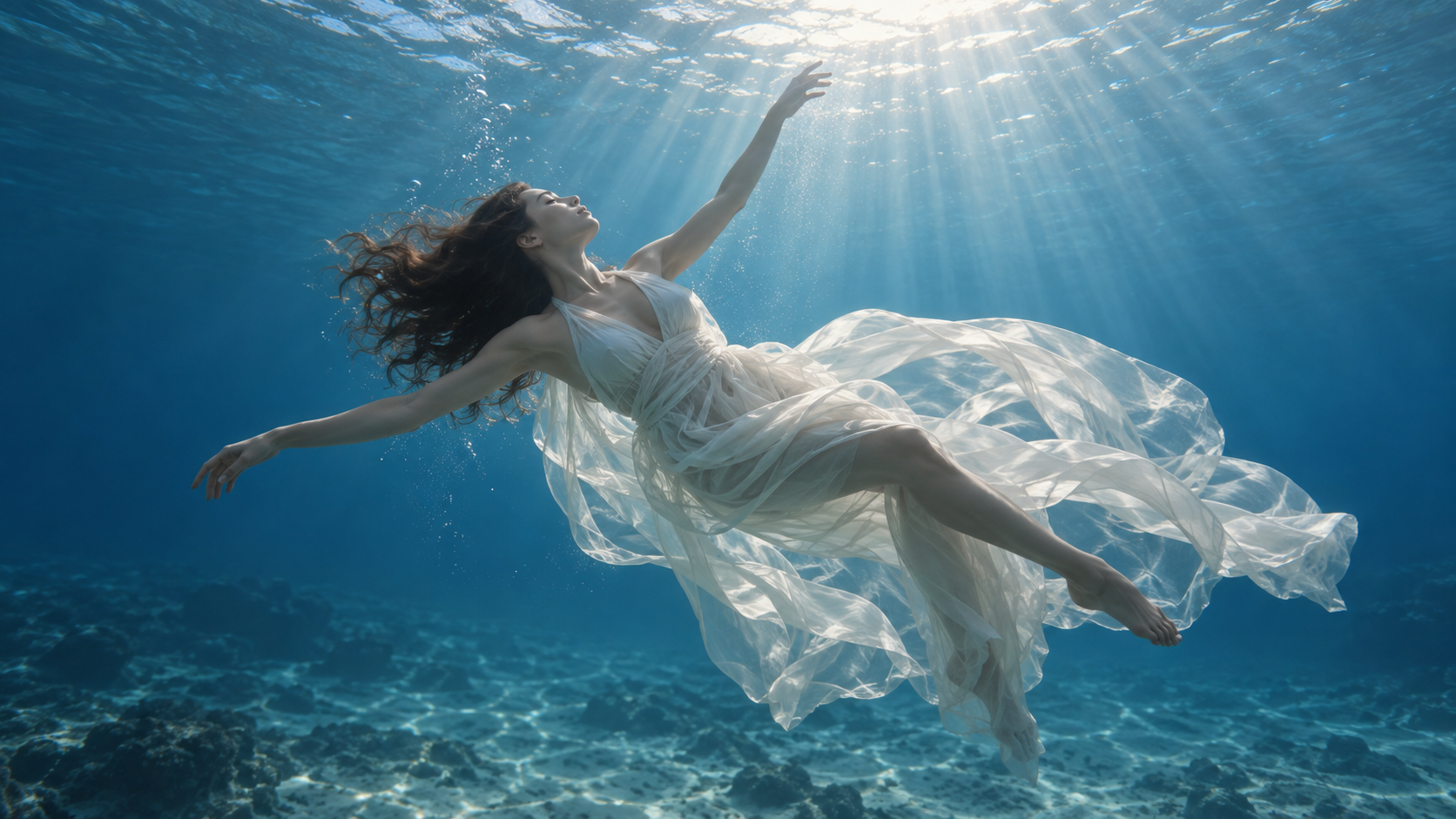 water music video: Underwater Fabric Drift