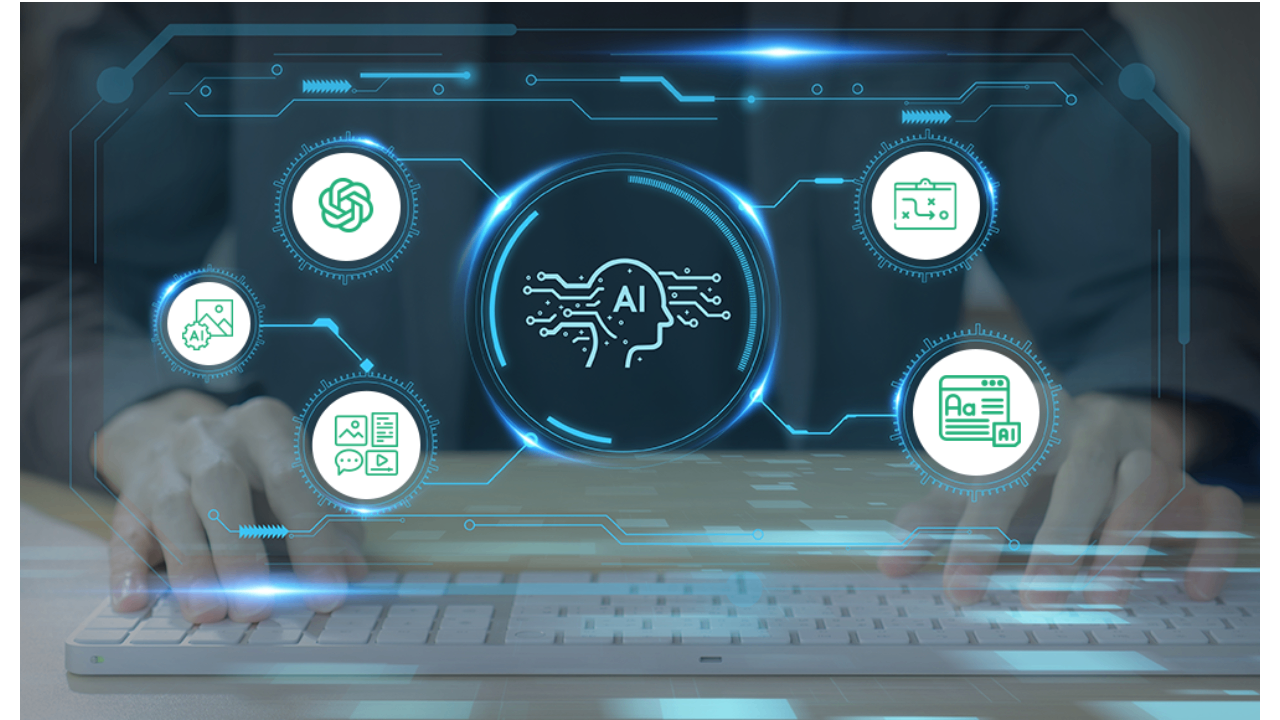 Automated visual content creation with AI tools
