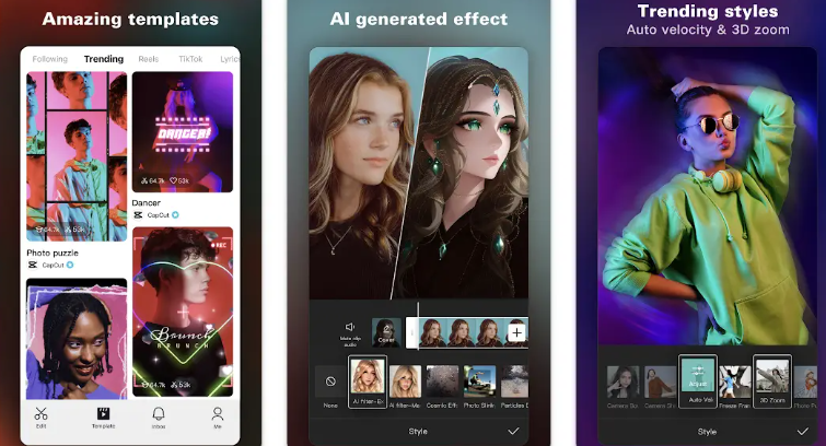 CapCutモバイルアプリ