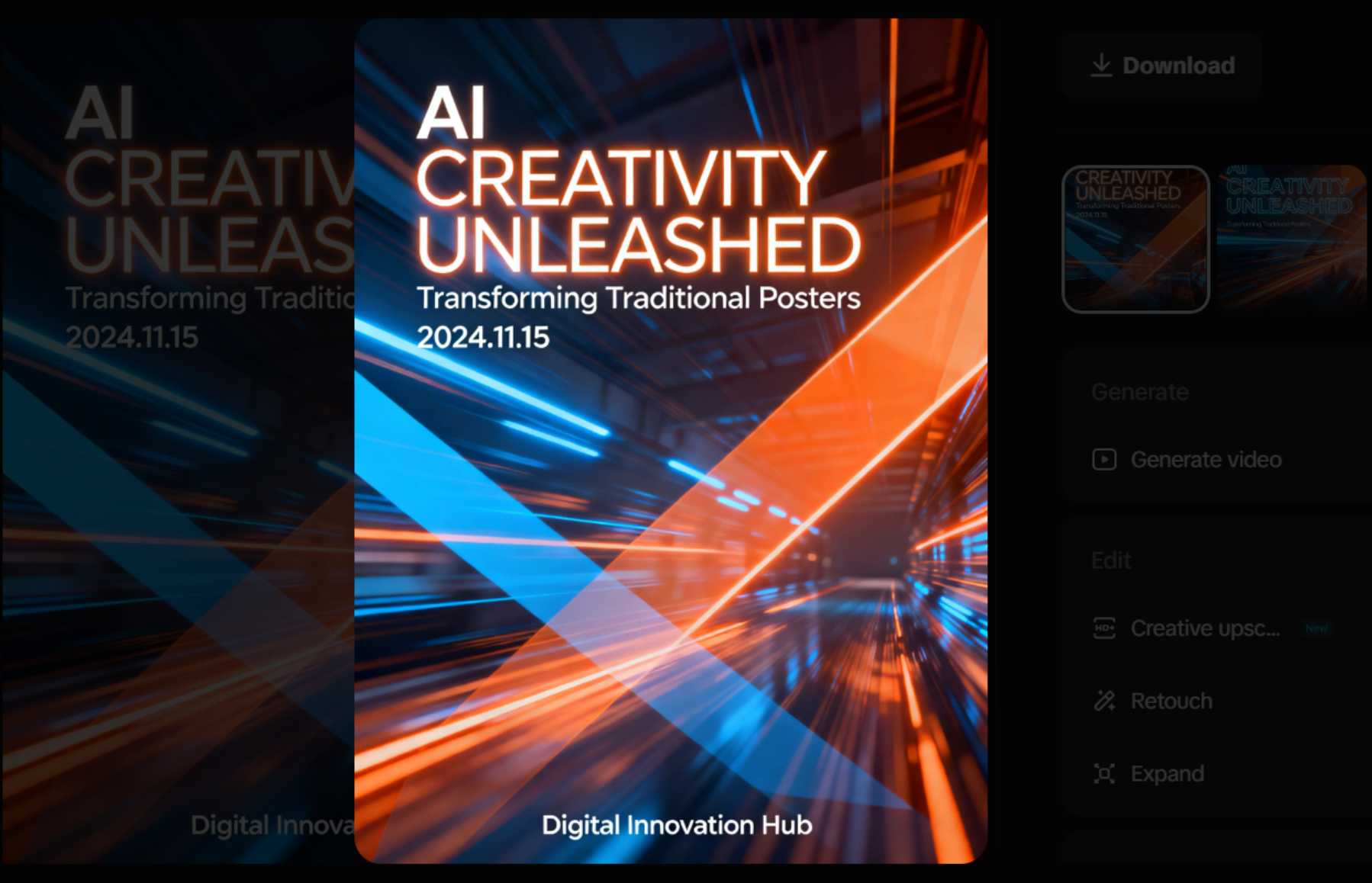 desain poster acara kreatif