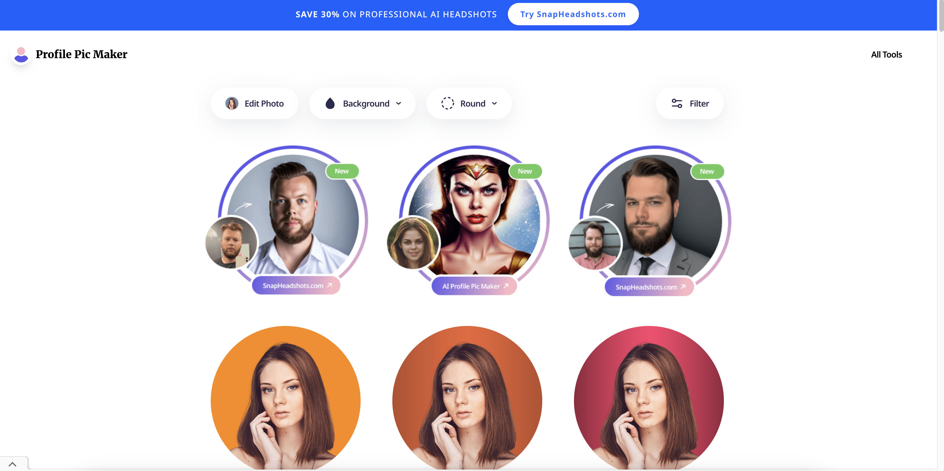 PFPMaker profil resim üreteci