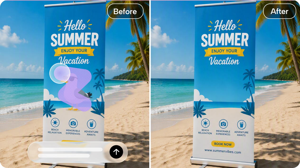 Update headline text, colors, or logos with Interactive editing