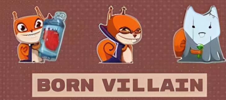 Born villain sticker