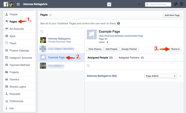 Deleting the images from a Facebook Ads account