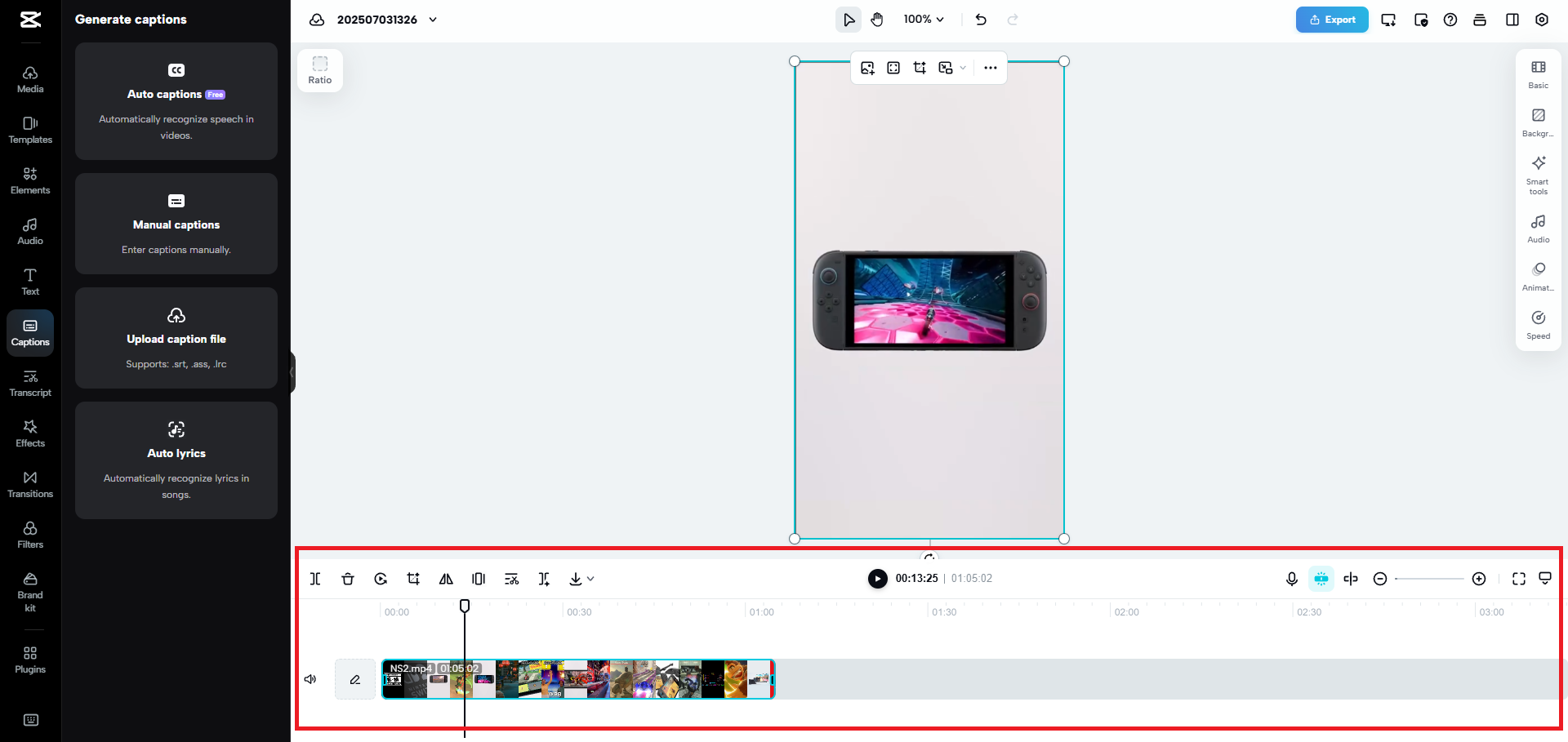 Scrub through the video timeline