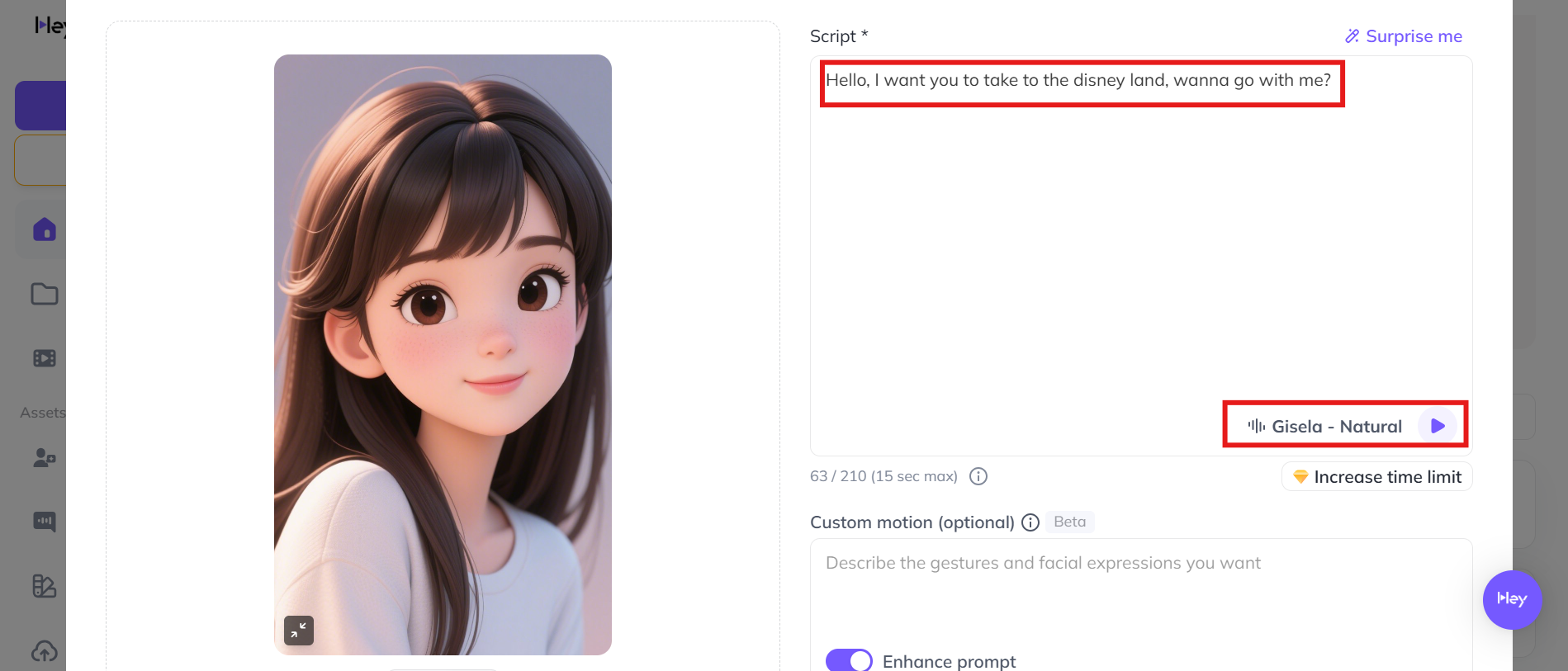 Adicionar um script