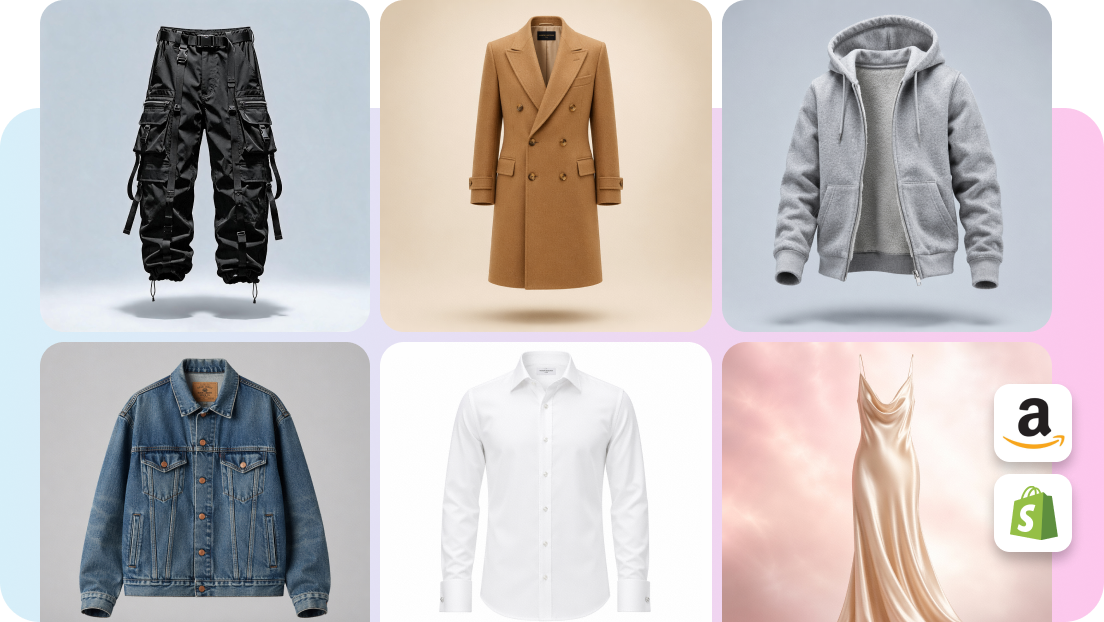 AI ghost mannequin for Amazon, Shopify, and more