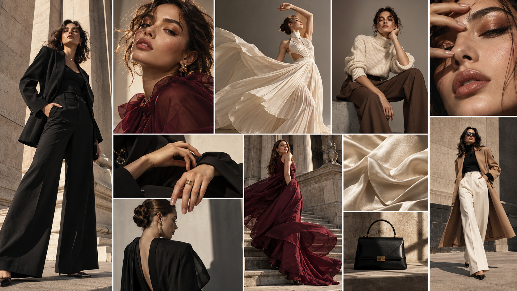 Tavola d'atmosfera per la fotografia di moda