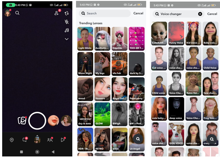 Snapchat -  the best voice changer app with effects