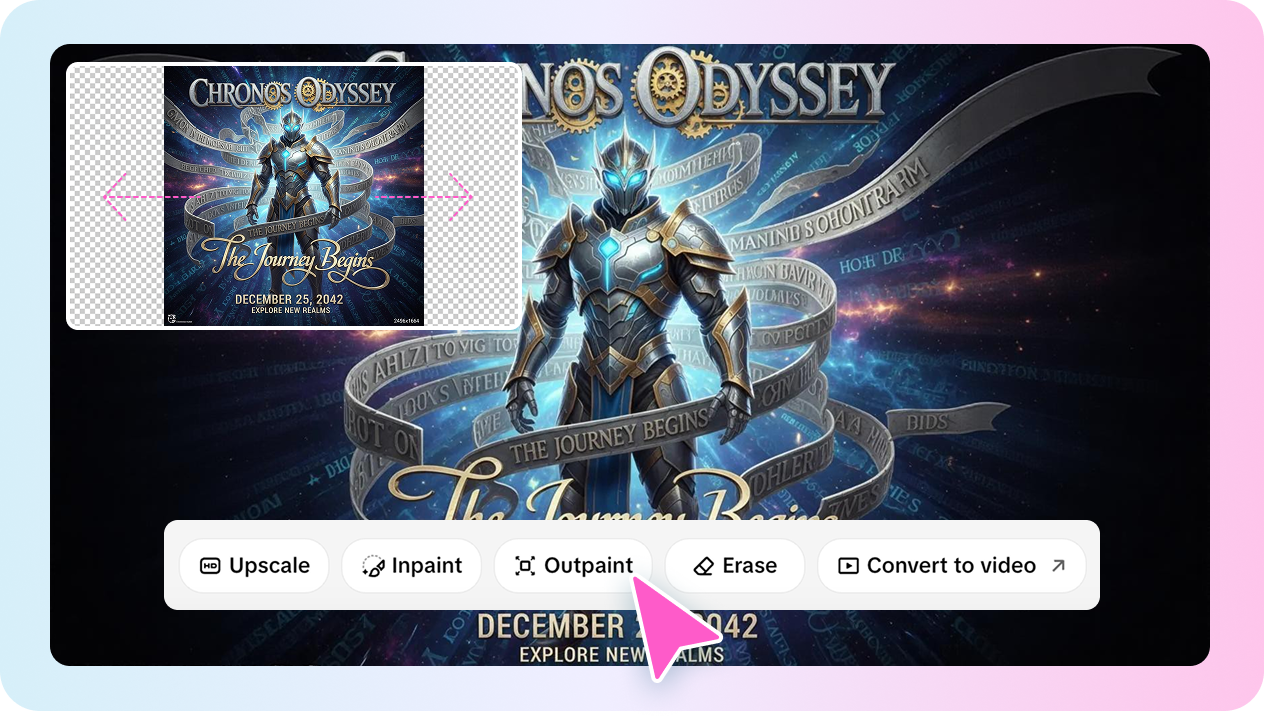 Alat penyuntingan untuk menyesuaikan poster 3D