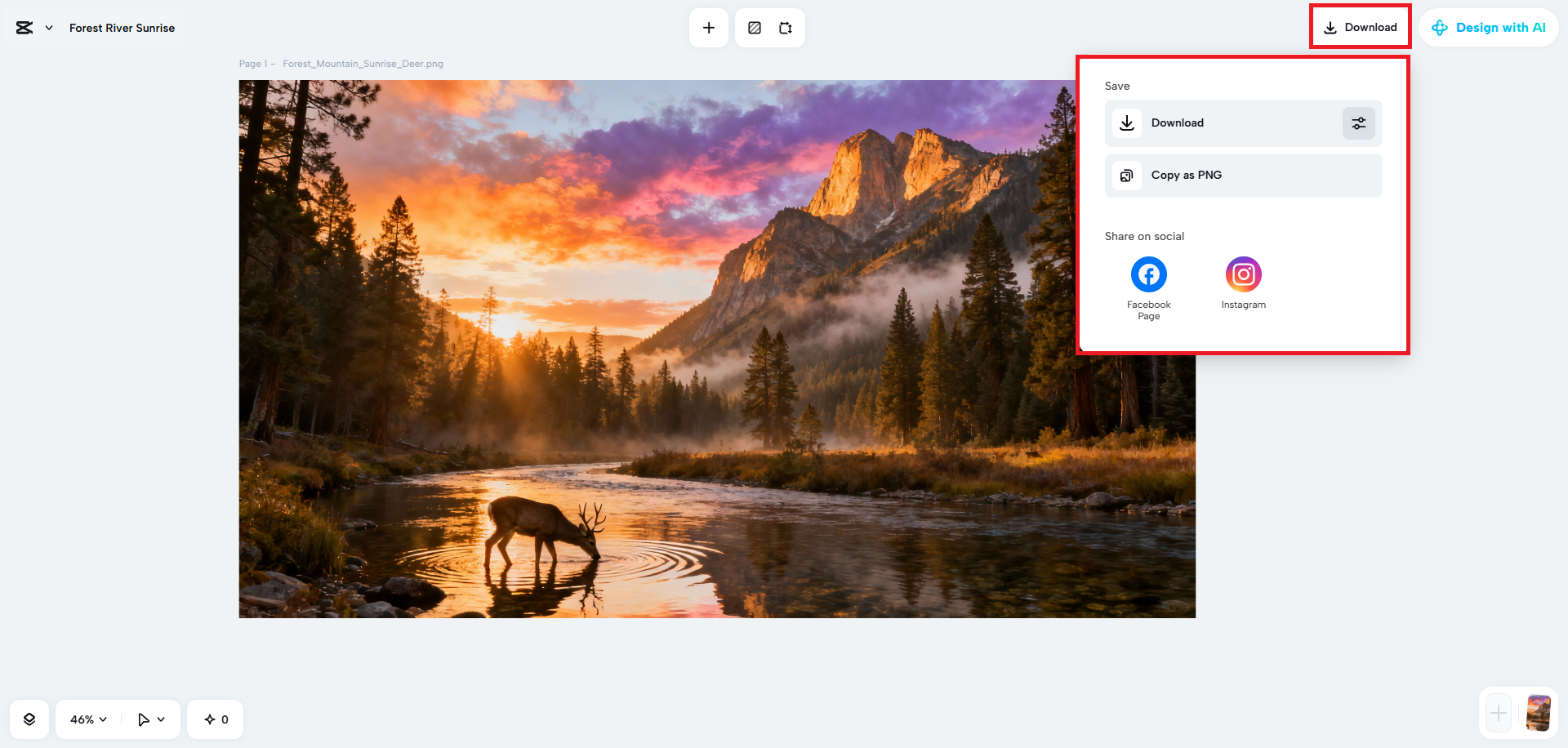 Export your image
