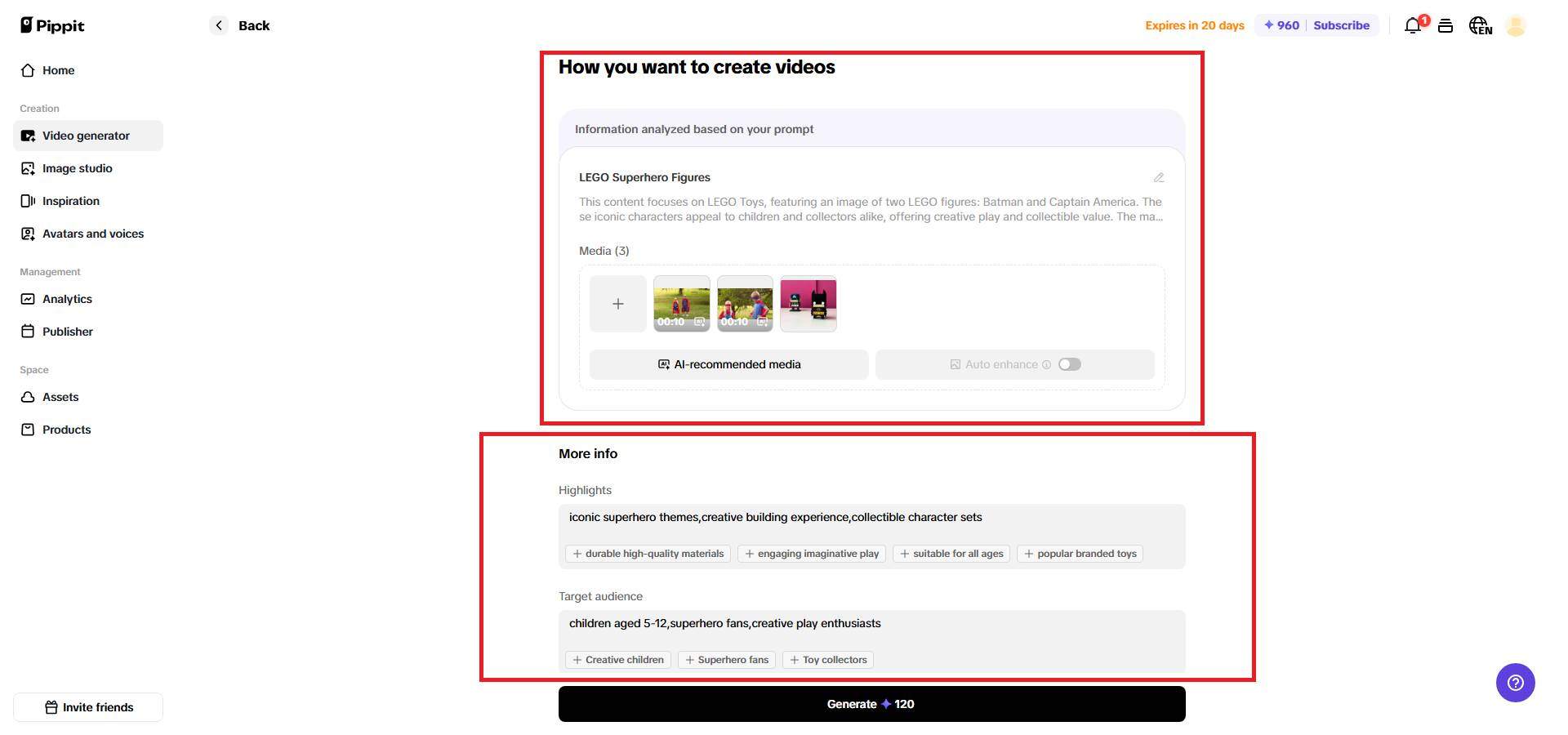 Enter your video details