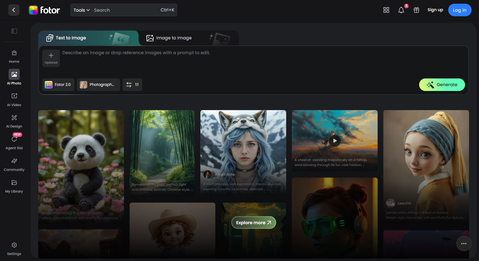 Fotor's AI meme generator