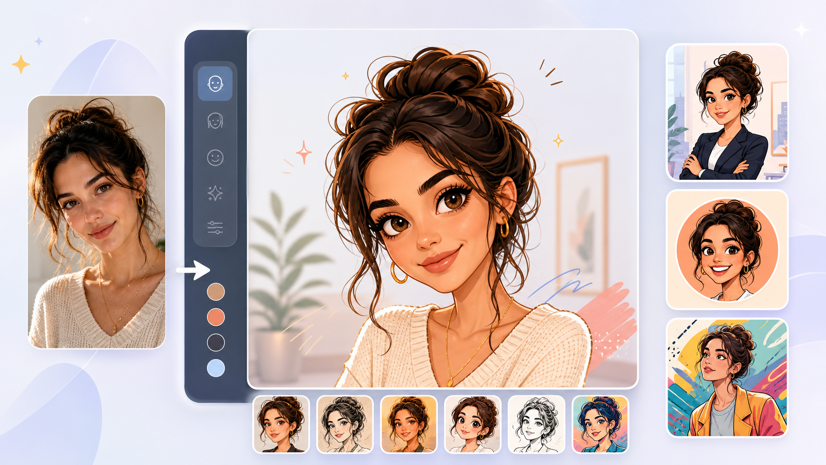 ChatGPT caricature hero by Dreamina