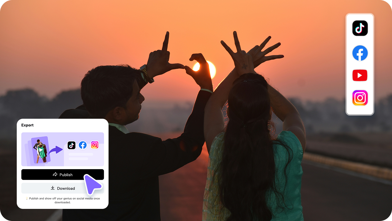 Bagikan video secara instan