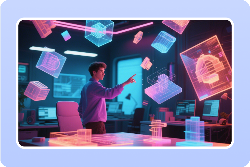 yaratıcı yapay zeka 3D modeller