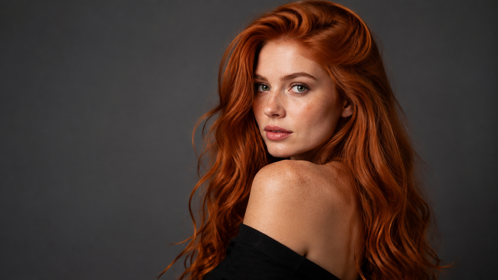 AI redhead girl generator hero image