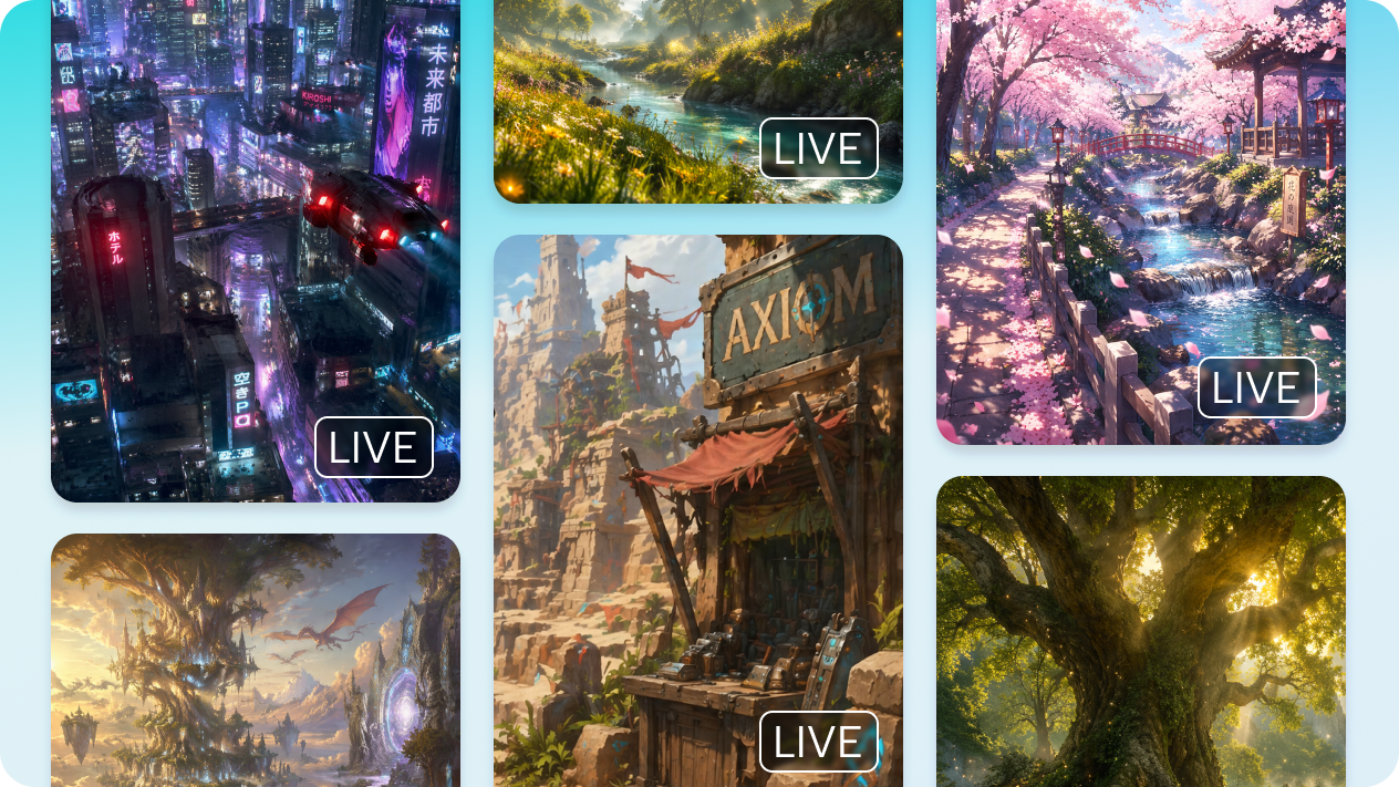 Explore multiple wallpaper styles with an AI Agent