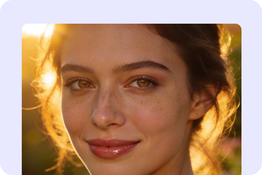 The hyper-realistic AI girl portrait