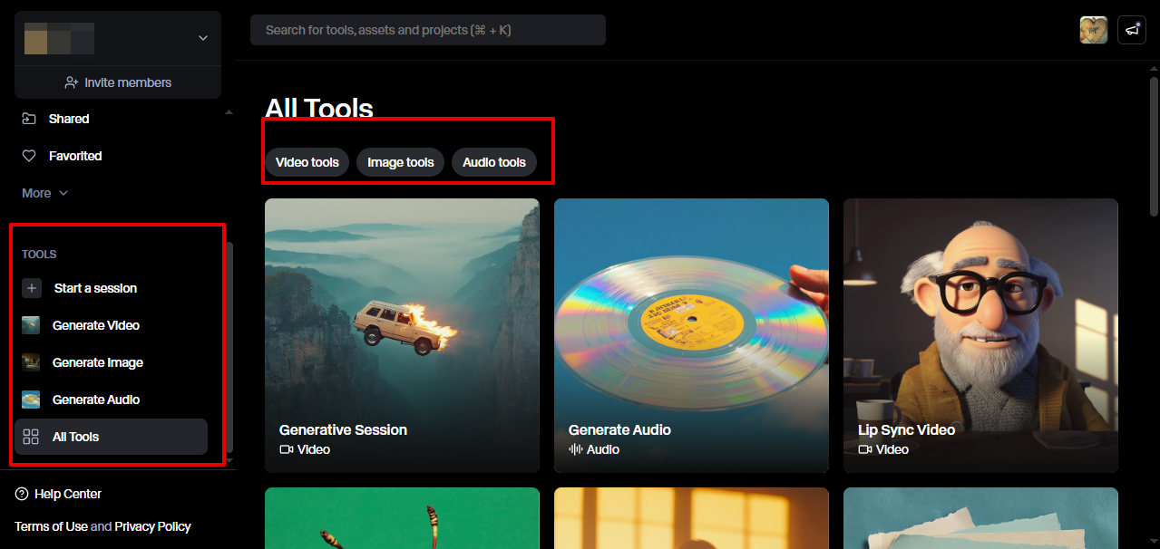 Runway AI productivity tool