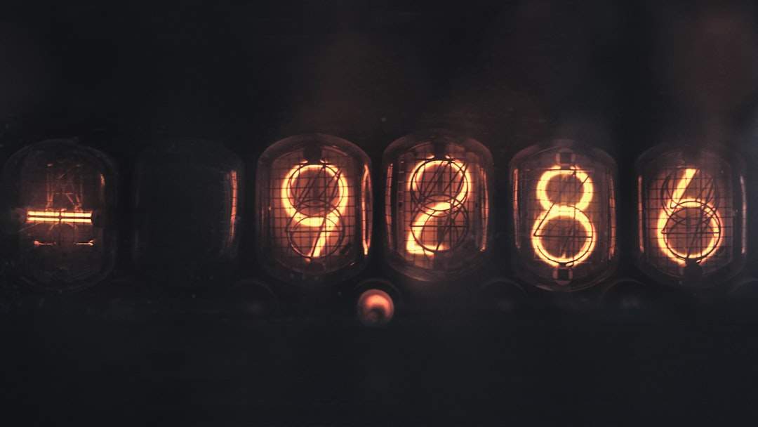 Neon countdown frame with confetti and 2026 numerals