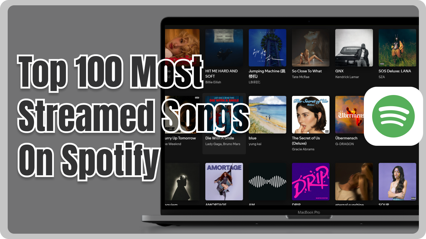 top 100 most streamed songs on spotfiy