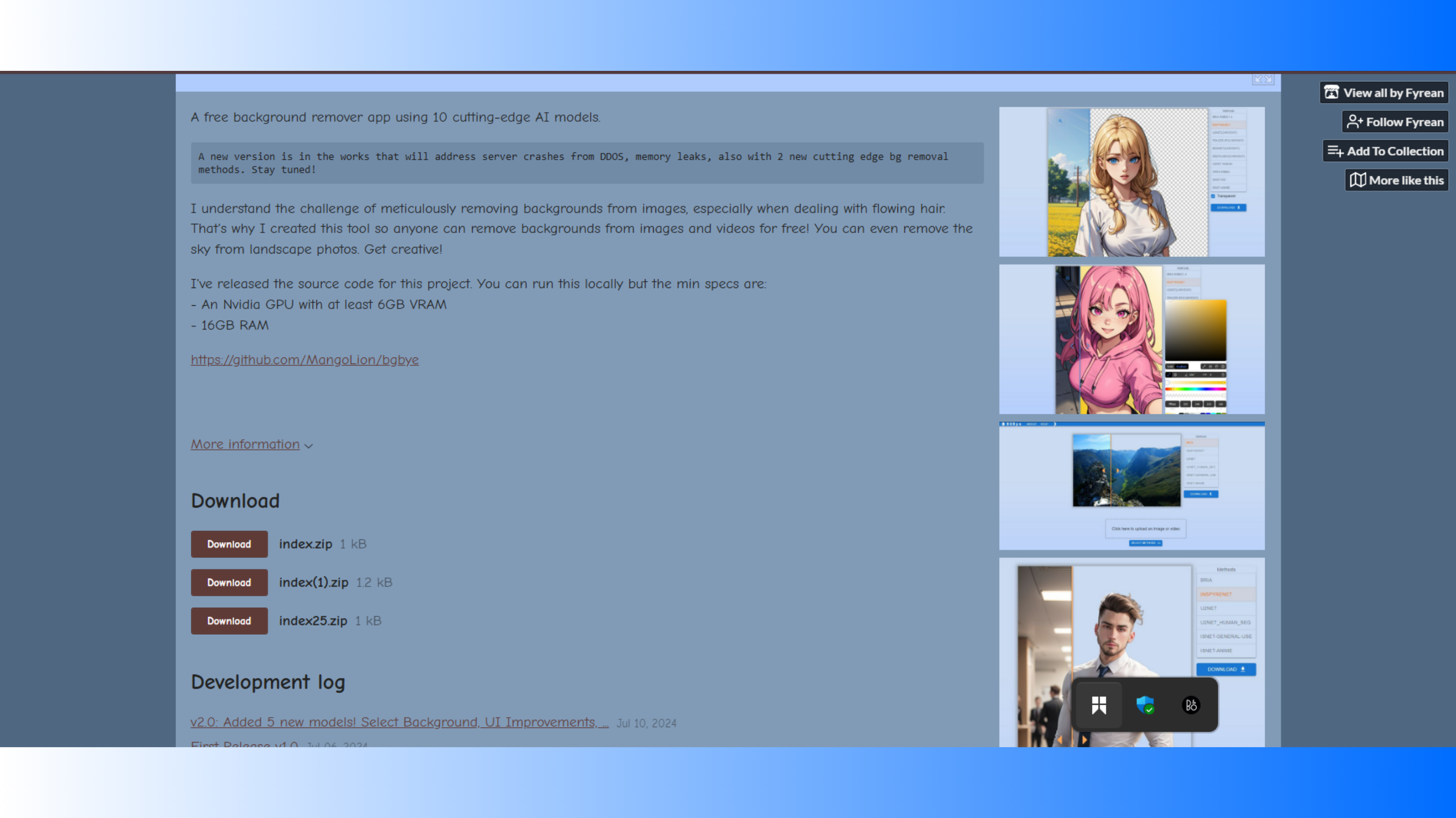 BGBye's homepage