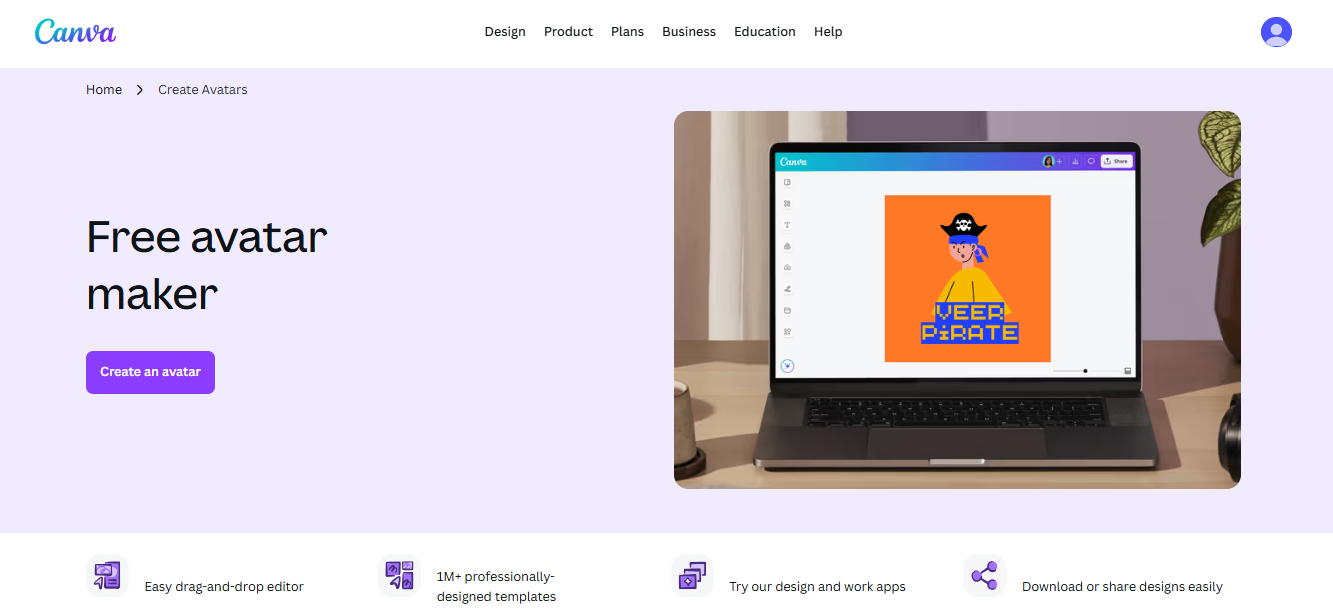 Canva avatar výrobce