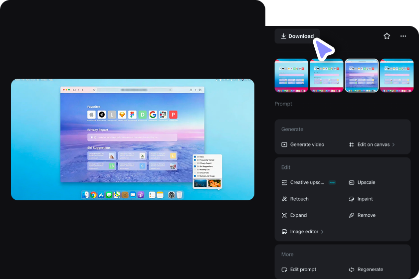  Download your edited screenshot