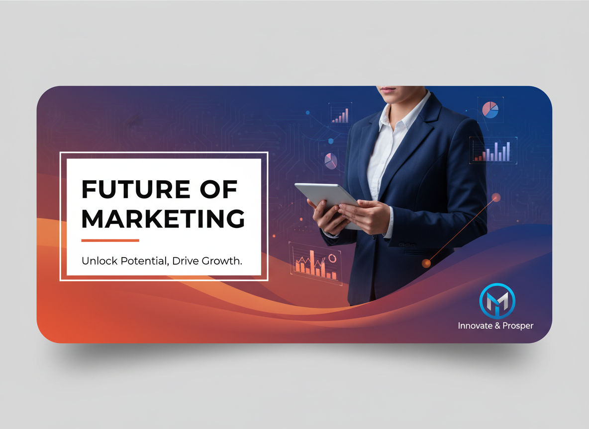 Marketing banner use case: isolated subject on branded gradient