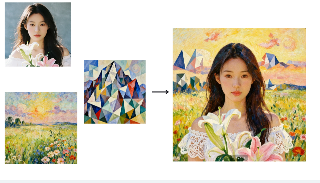 Multi-image fusion in Dreamina