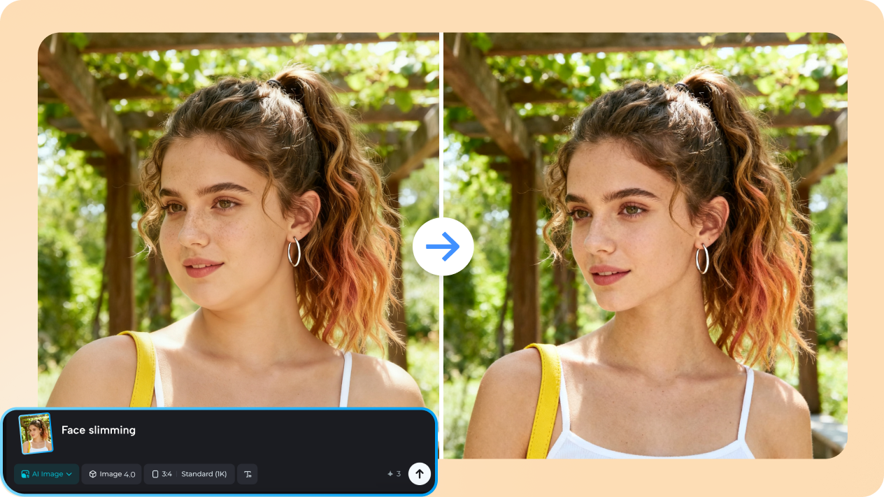 creative AI portrait