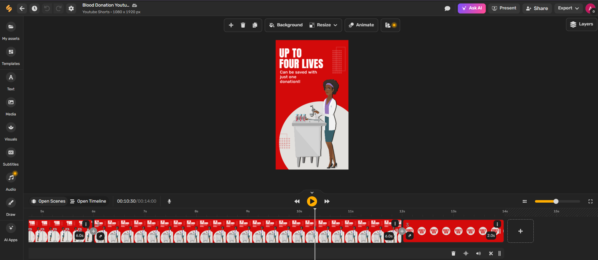 pembuat video teks 3d dalam talian