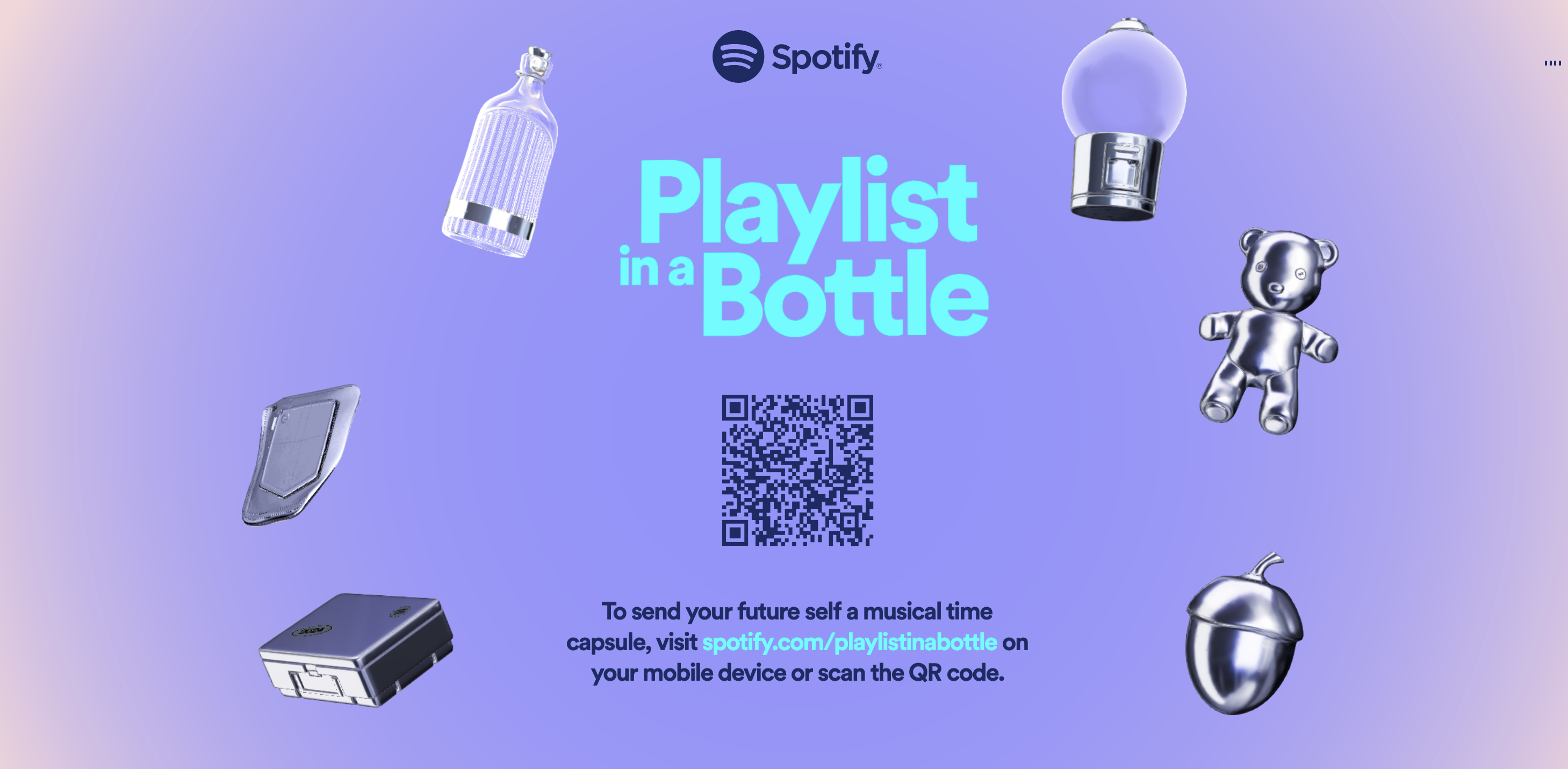 Spotifyボトル:お気に入りの曲のためのデジタルタイムカプセル