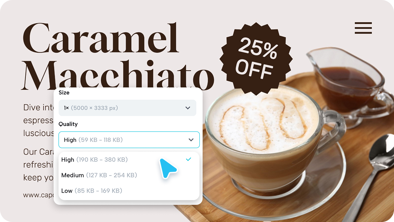 Output ad alta risoluzione per poster pronti per la stampa