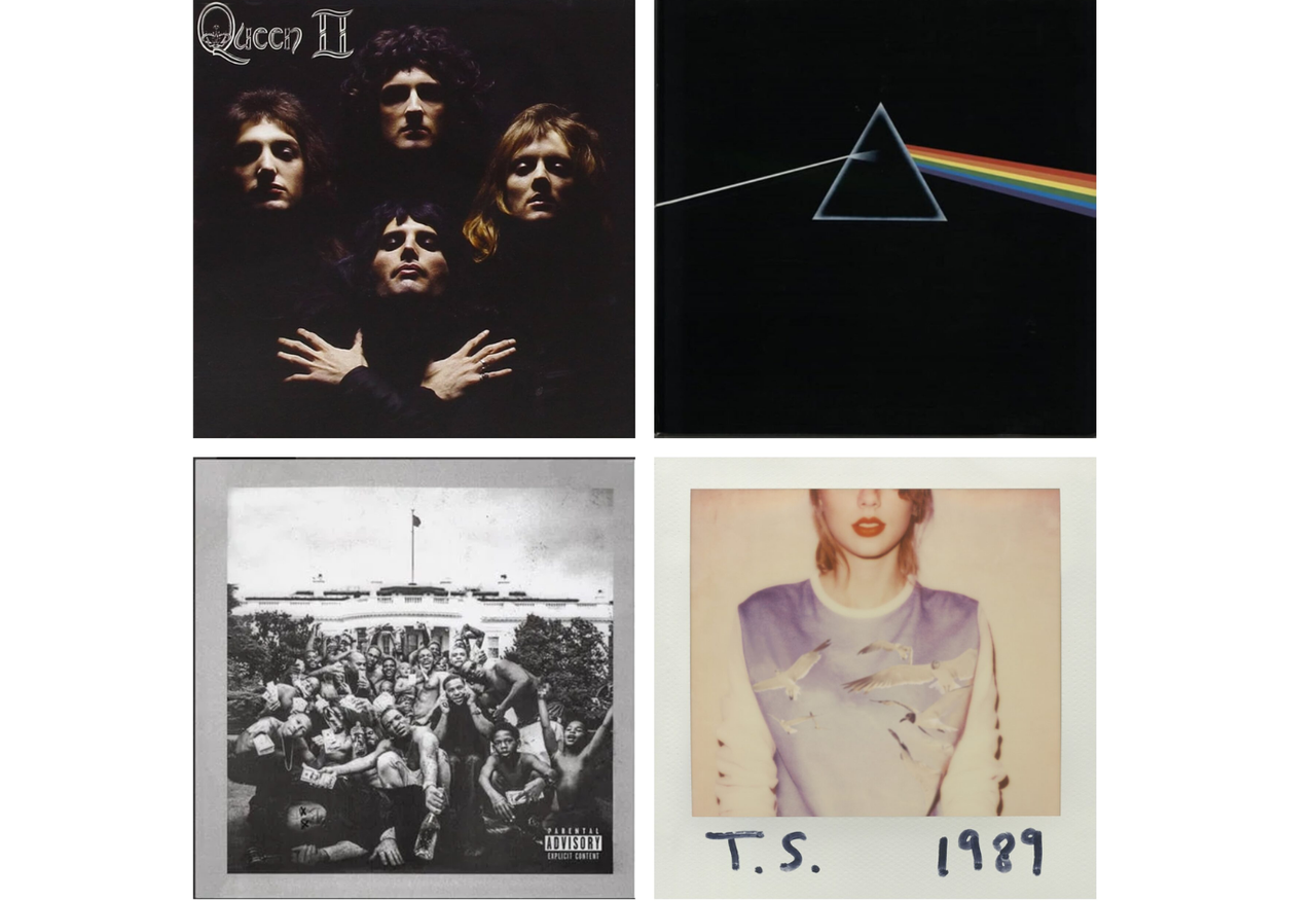 Album cover inspired by classic or iconic artwork